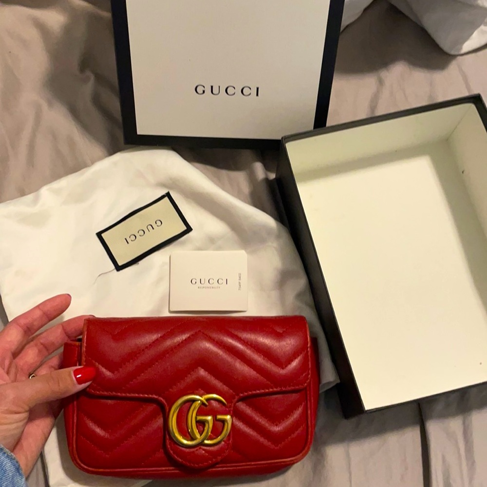 Red Gucci bag sold